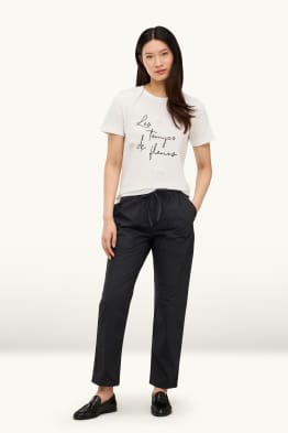 Pantaloni - vita media - tapered fit