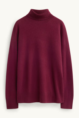 Pull à col roulé en cachemire