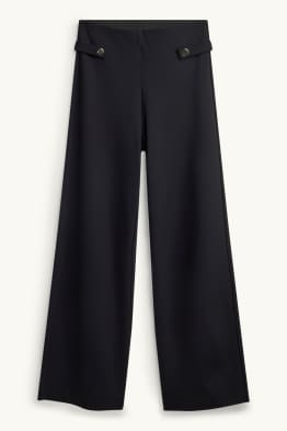 Pantaloni din jerseu - talie înaltă - wide leg