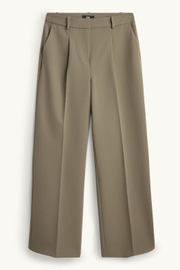 Stoffhose - High Waist - Wide Leg