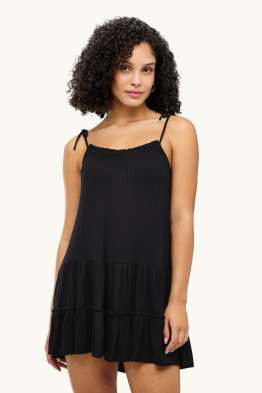 A Linien Kleid - gerippt