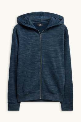 Felpa con zip e cappuccio