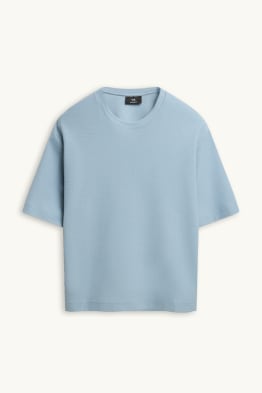 T-shirt - relaxed fit - met structuur