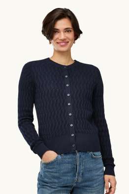 Cardigan - cable knit pattern