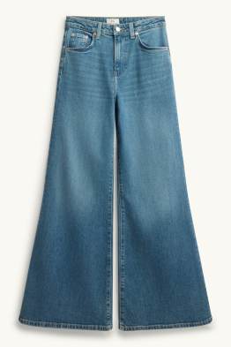 Wide flared jeans - talie înaltă