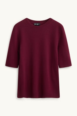 Maglione in cashmere - a maniche corte