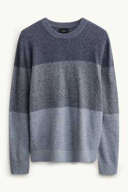 Pullover - gestreift - strukturiert