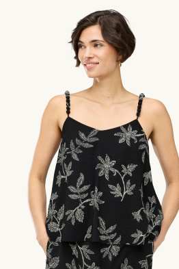 Blusa smanicata - a fiori