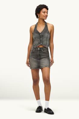 Jeans-Minirock