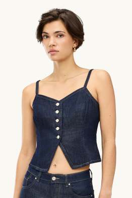 Denim blousetop