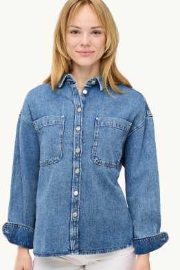 Denim shirt blouse