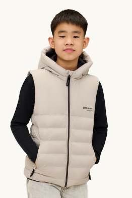 Kamizelka pikowana z kapturem - hydrofobowa