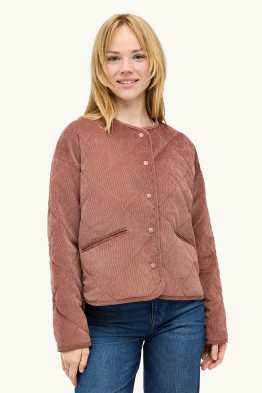Cord-Steppjacke