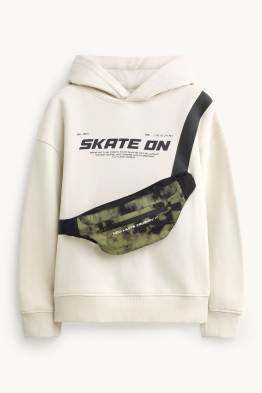 Hoodie mit applizierter Tasche