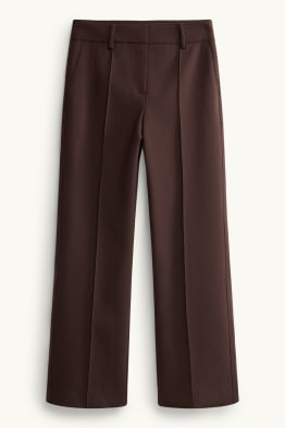 Stoffhose - Mid Waist - Flared