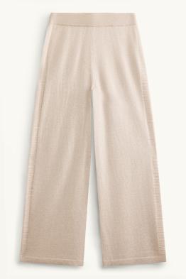 Pantalons caixmir - mid waist - camal recte
