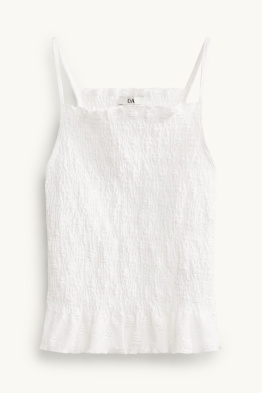Haut - smocké - broderie anglaise