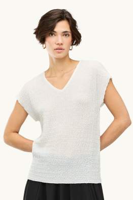 Camiseta con escote en pico - regular fit