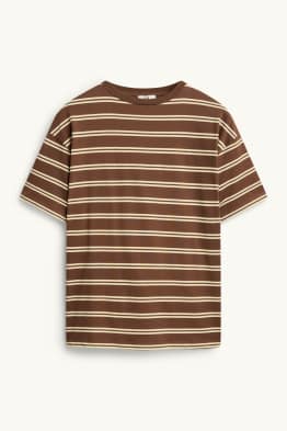 T-shirt - oversized - gestreept