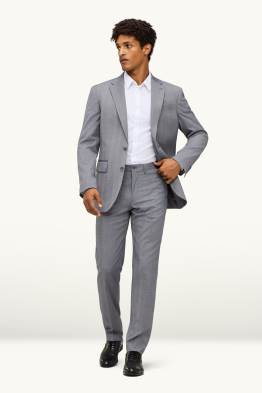 Pantalon de costume - regular fit - matière extensible - à carreaux