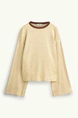 Longsleeve - oversized - gestreept