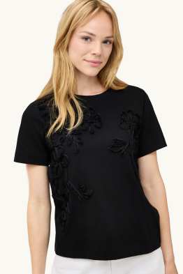 T-shirt - regular fit - w kwiaty