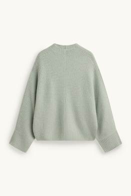 Strickpullover - gerippt