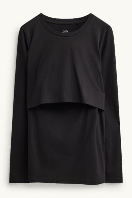 Maglia a maniche lunghe per allattamento