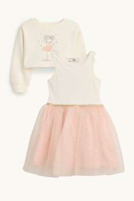 Ballerina - set - dress and sweatshirt - 2 piece