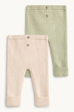 Paquet de 2 - leggings per a nadó - acanalats