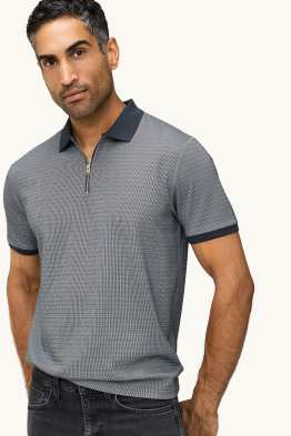Tricou polo - regular fit - structurat