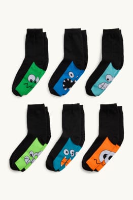 Multipack of 7 - Monster - socks with motif