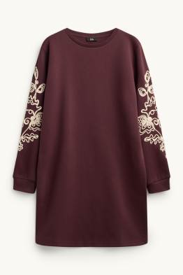 Vestit de punt de xandall - straight fit - brodat - de flors