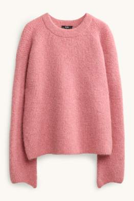Strickpullover - gerippt