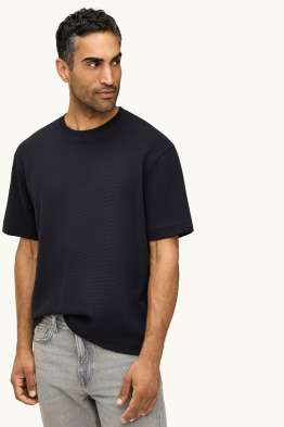 T-Shirt - Relaxed Fit - gerippt