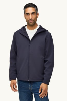 Softshelljas met capuchon - waterafstotend - 4 Way Stretch