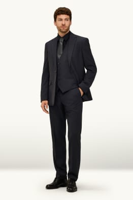 Anzug mit Krawatte - Regular Fit - Stretch - 4 teilig
