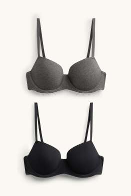 Multipack of 2 - underwire bra - DEMI - padded