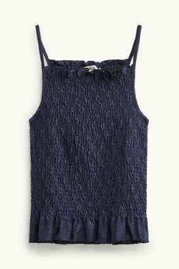 Haut - smocké - broderie anglaise