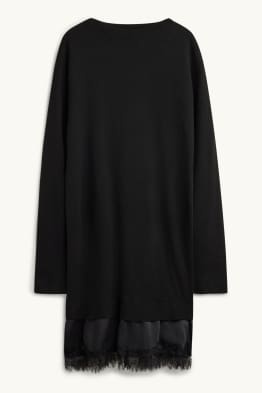 Robe en maille - look 2-en-1