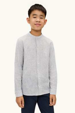 Camicia - misto lino - a righe