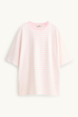 Tricou - supradimensionat - cu dungi