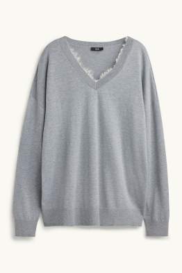 Pull avec encolure en V