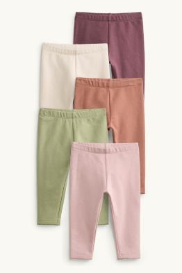 Lot de 5 - leggings chauds pour bébé