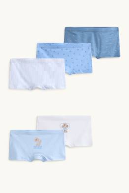 Lot de 5 - chien et cœur - caleçons