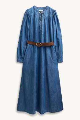 Jeans-Kleid mit Gürtel