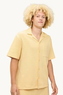 Chemise - relaxed fit - col à revers - finition texturée