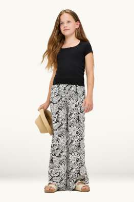 Feuille - pantalon en toile