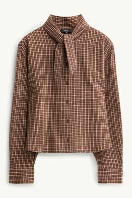 Blouse-chemise - à carreaux