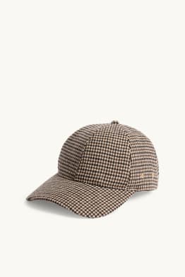 Casquette - à carreaux